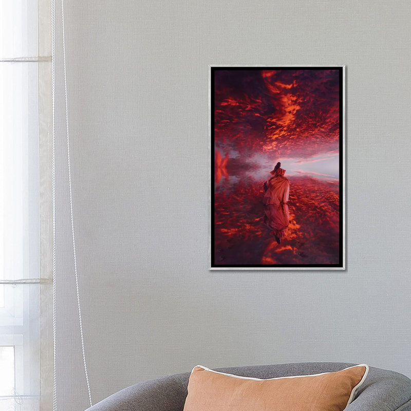 The Incredible Miroir par Hobopeeba-reproduction d’art, Pas de tapis, H 26 po x l 18 po x 1,5 po, Toile avec cadre argenté