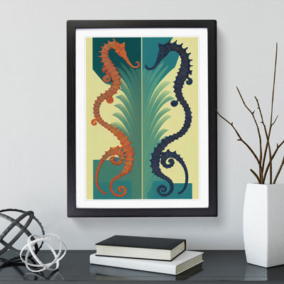 Two Seahorses - Wall Art