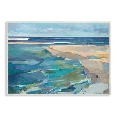 Plage abstraite par Tiers et mur - reproduction d'art