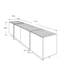 Buffet et console multimédia Aveline de 71 po de largeur avec portes à fermeture en douceur-1355341729