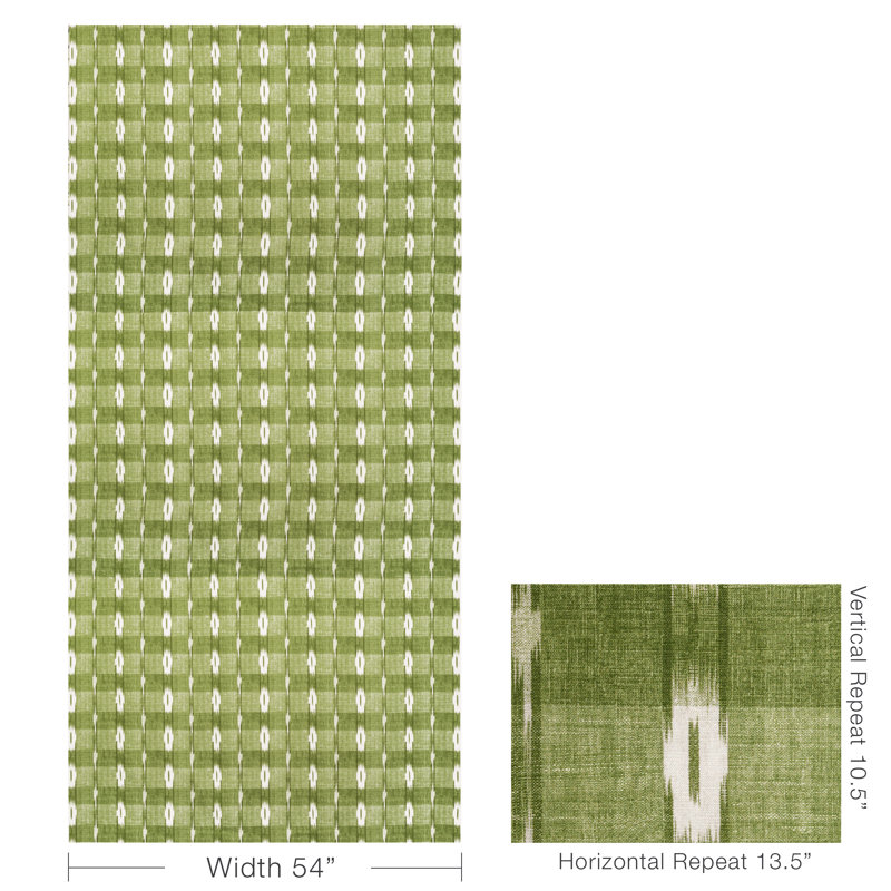 Manoir Girard Cotton Blend Fabric, Leaf
