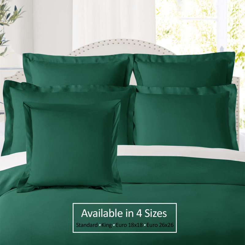 Polyester Bedding, 18" x 18", Hunter Green