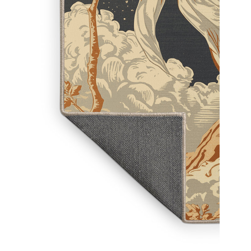 Tapis brun doux et moelleux à poil doux classique Kline, 8 x 12