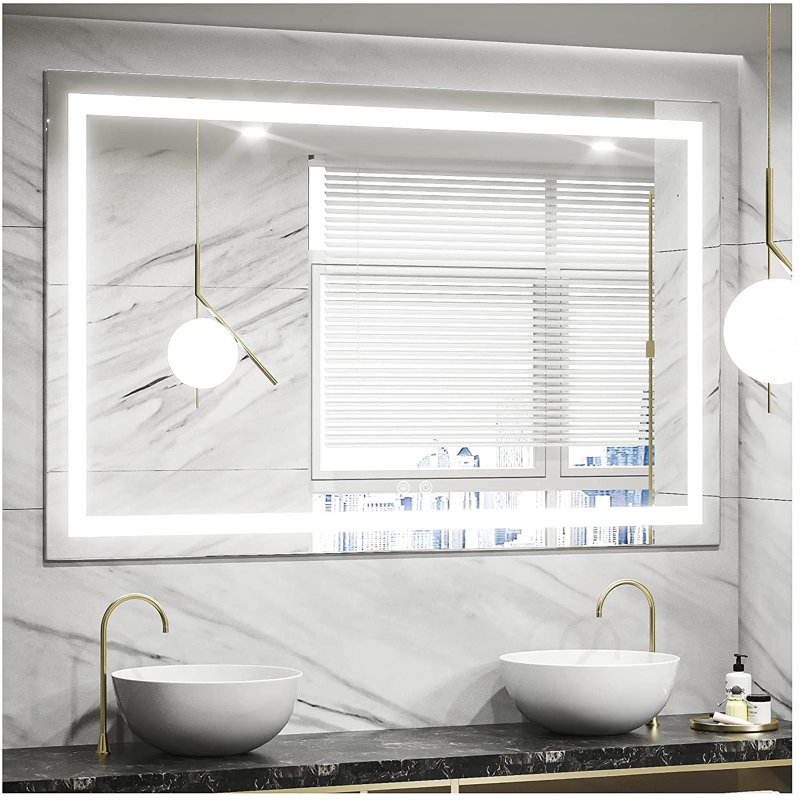 Miroir lumineux biseauté Laniel, 32 po x 47 po