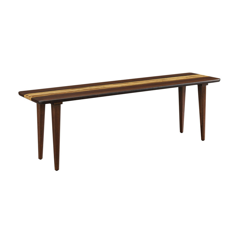 Rabideau Solid Wood Bench, Chocolate