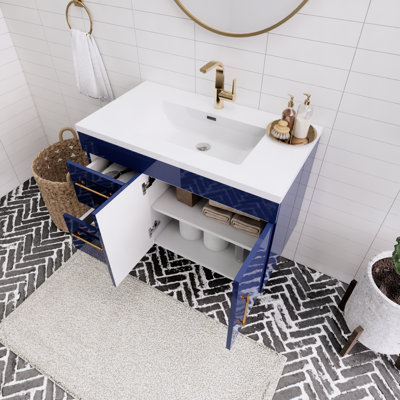 Ensemble de meuble-lavabo simple mural 36 po Spring