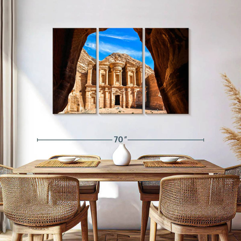 Sebbie Ad-Deir à Petra, H 36 po x l 57 po