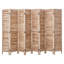 Paravent en bois pliable à 8 panneaux, 170 cm de hauteur, cloison intérieure à persiennes, paravent décoratif portatif, idéal pour la maison, le bureau, le restaurant et la chambre, conçu pour séparer les pièces.-106502286