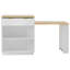 Îlot de cuisine cannelé 82,6 po avec table de salle à manger extensible pour 4 à 6 personnes, table d'îlot de cuisine avec prise de courant, table de cuisine avec rangement double, 2 tiroirs et 2 tablettes ouvertes latérales-833367702