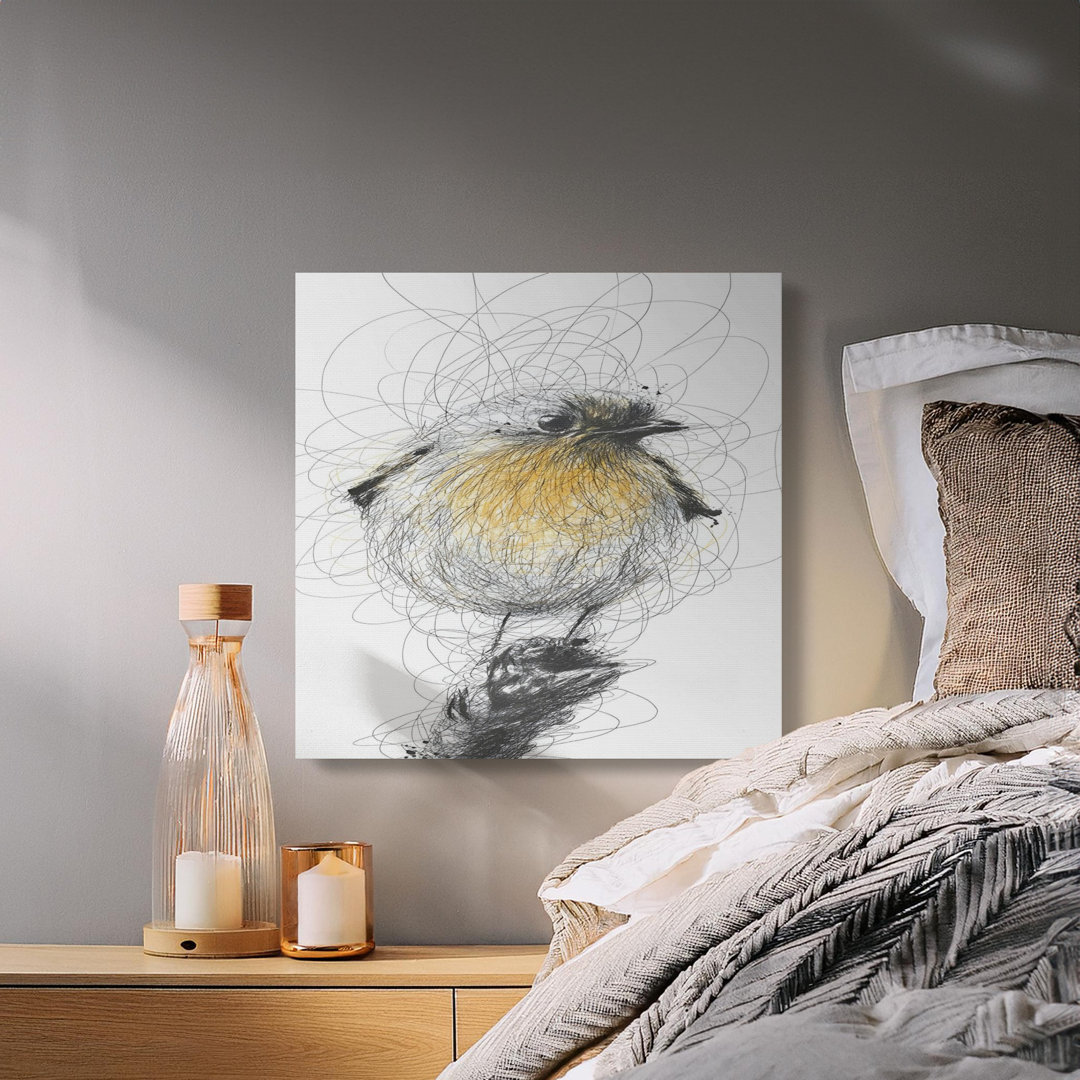 Modern Abstract Bird Canvas Print