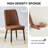 Faux Leather Upholstered Solid Back Side Chair-2058058663