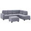 Canapé modulaire réversible de large de 104 po avec repose-pieds Recio-843054178