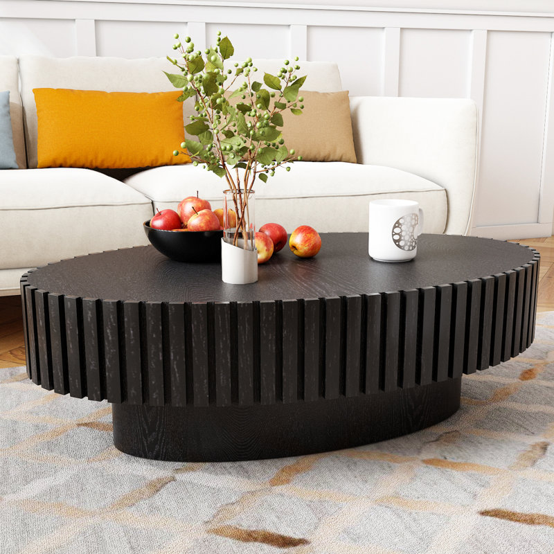 Table basse ovale