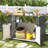 Outdoor Grill Table With Storage Cabinet Weatherproof