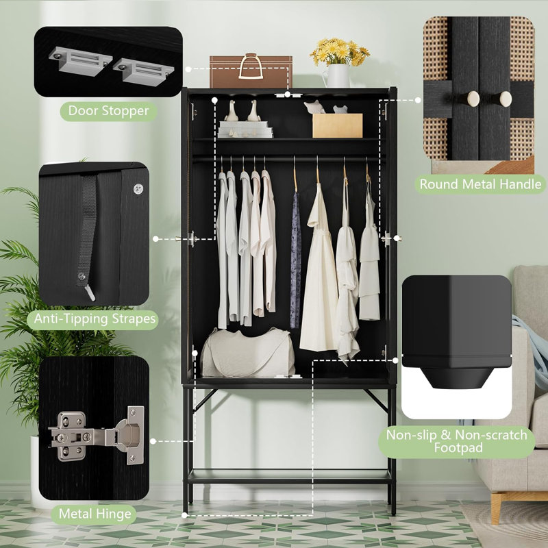 Armoire Antigone, Noir