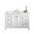 Queen 48" Sink Carrara Engineered Marble Countertop Bath Vanity with Mirror-1507746263