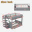 Convertible Bunk Bed With Storage Staircase, Bedside Table And 3 Drawers-2119192153