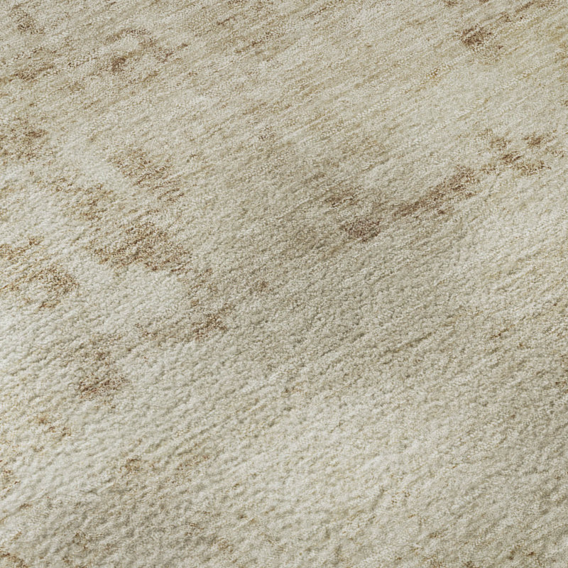 Tapis abstrait lavable à la machine de qualité supérieure Mayfield AMF2371, Beige, 8 pi x 10 pi