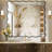 Luxury Rectangular Wavy Metal Framed Mirror-1226959163-1226959161