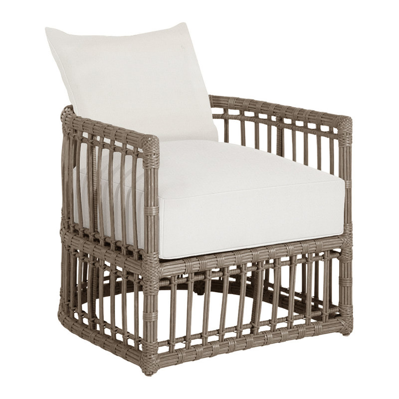 Fauteuil demi-tonneau Newport - Onyx, Pas de soudure, Blanc naturel, Onyx