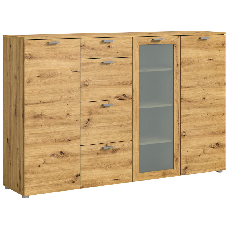 Anapaula Chest Of Drawers With 4 Drawers, Artisan oak