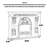 European-style carved decorative electric fireplace with decorative fireplace core and simulated flames-1268863484-1268863485