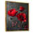 Toile avec cadre flottant or