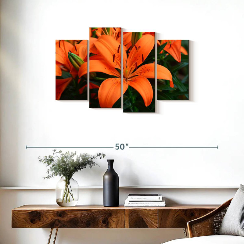 Harnek Orange Lily Flowers