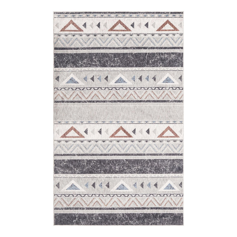 Perlita Geometric Indoor Rug, Rectangle 5'3" x 8'