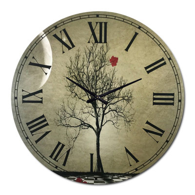 Inevitable - Farm Round Metal Clock