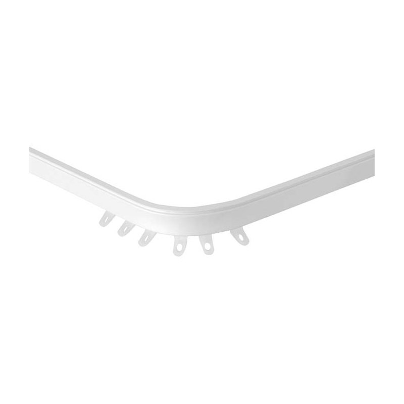 Minne Aluminium Curtain Track/Rail, 500cm W, White
