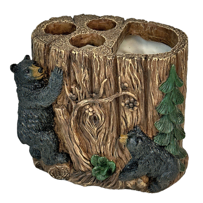 Bears Around Tree Toothbrush Holder