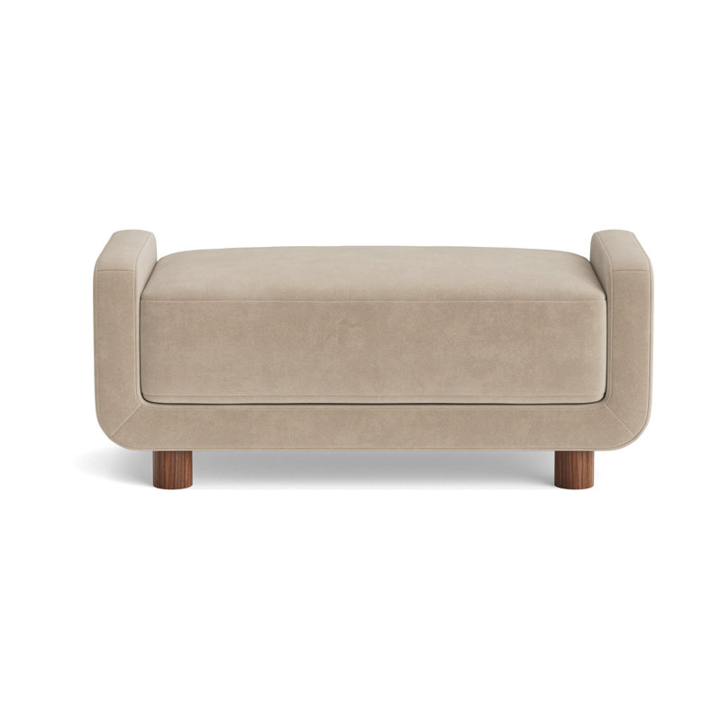 Eva Ottoman, Velvet - Beige