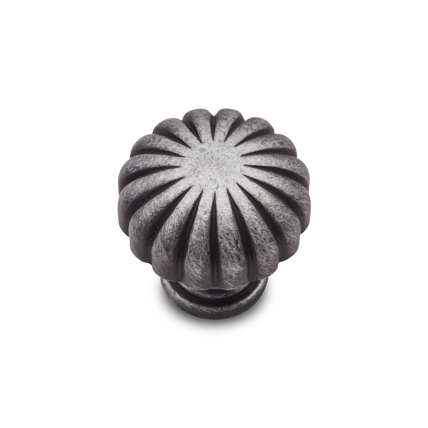 Smooth Melon Mushroom Knob CK Series, Distressed Nickel