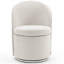 Fauteuil d'appoint rembourré pivotant avec dossier haut-1629528272