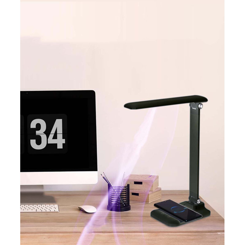 Christine Metal USB Desk Lamp, Matte Black