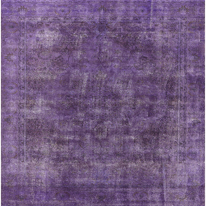 Tapis oriental mauve, Carré 3 pi