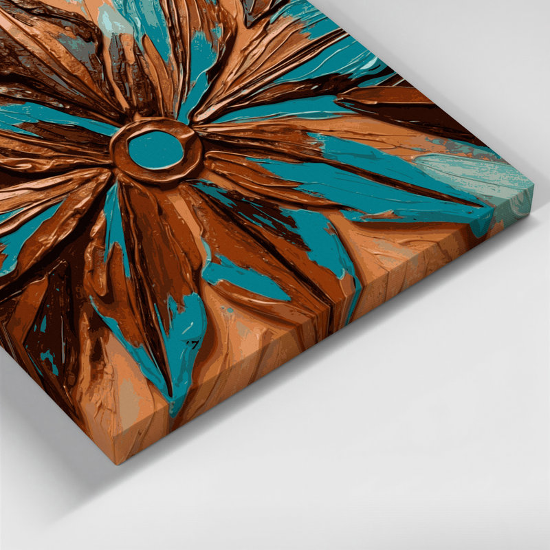 Southwestern Patterns Arrowhead Geometry 202 Brown Canvas Wall Art, 20" H x 30" W