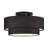 Bainbridge 3 Light Black Large Semi-flush