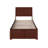 Fitzsimmons Solid Wood Platform Bed with Panel Footboard and Trundle-202233335