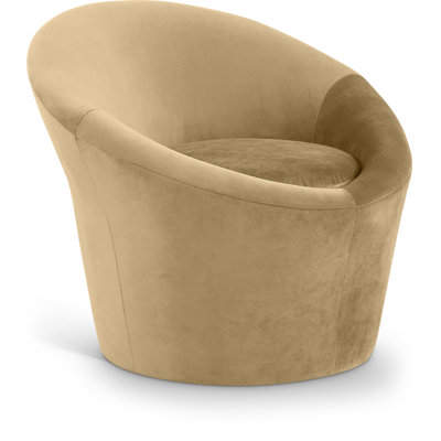 Fauteuil d'appoint en velours Tristan