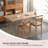 Minimalist Acrylic Floating Solid Wood Rectangular Dining Table-142955888