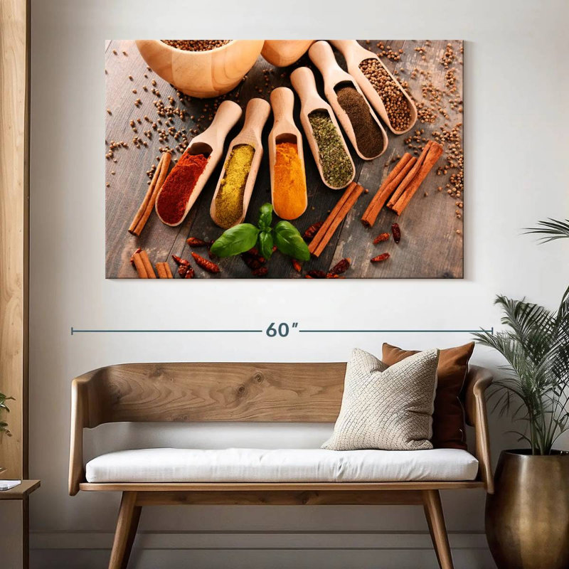 Yarlin Spices Of India, 34" H x 51" W