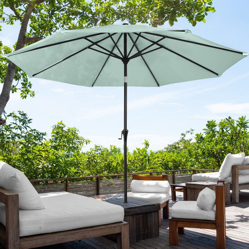 Parasol d'extérieur 10 pi Pure Garden, Vieux vert