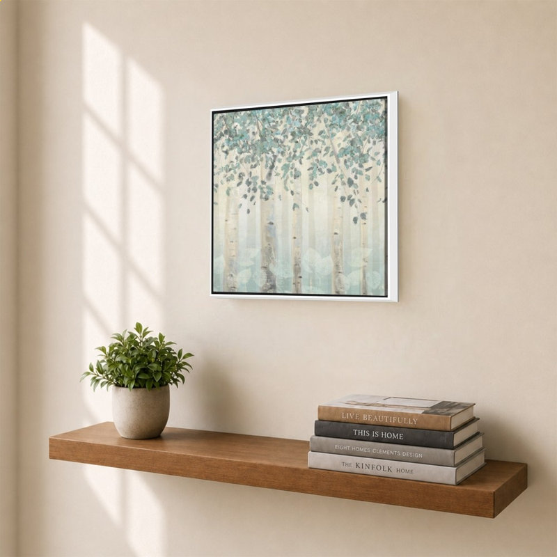 «Dream Forest I Silver Leaves» par James Wiens - impression sur toile, 28" H x 28" W