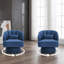 Upholstered Swivel Accent Chair-2033108838