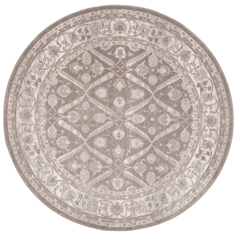 Geena Performance Oriental Rug, Round 6'7"