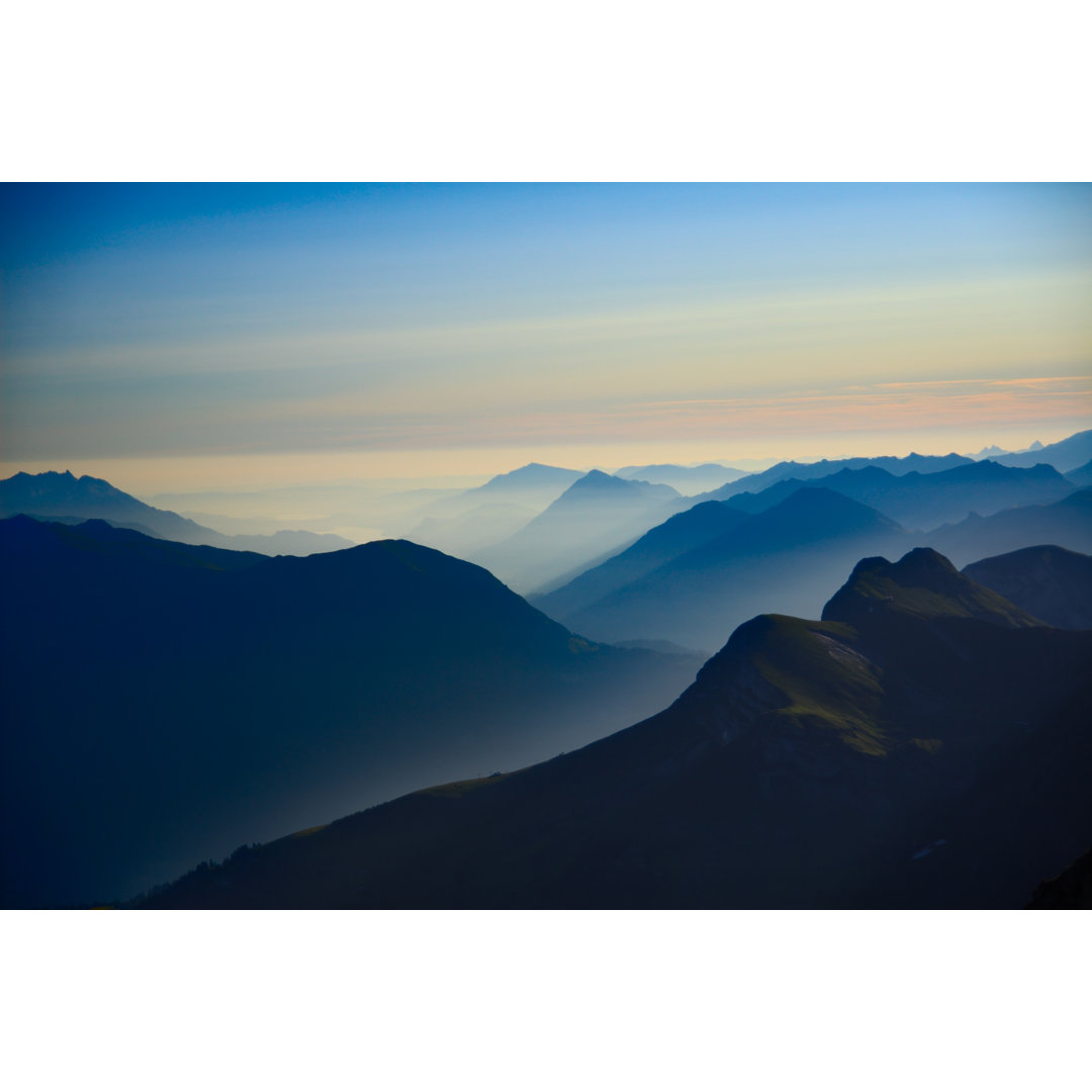 Alpen-Sonnenaufgang von Zbindere - Leinwandbild