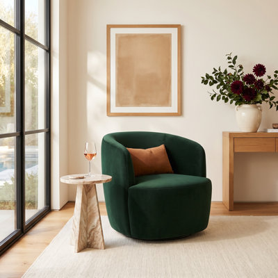 Fauteuil demi-tonneau pivotant Mina