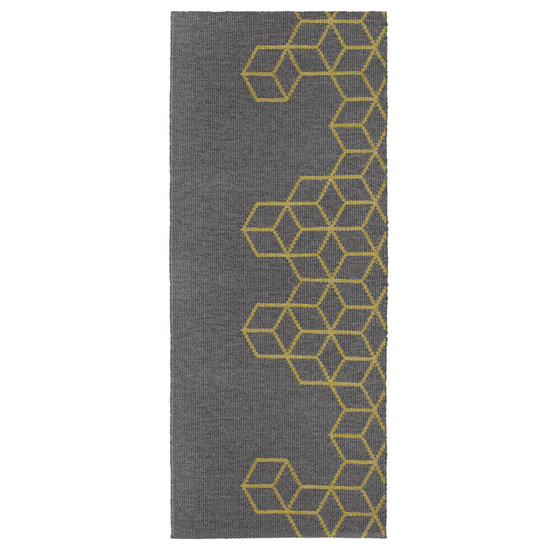Oden Geometric Hand Woven Indoor / Outdoor Area Rug, Runner 60 x 300cm